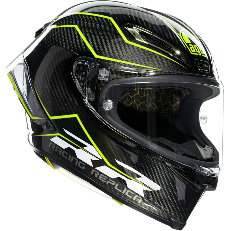 CASCO AGV PISTA GP RR E2206 PERFORMANTE CARBON/LIME