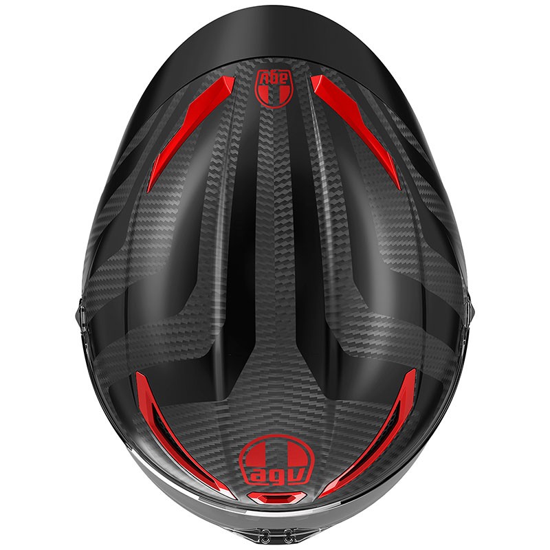 CASCO AGV PISTA GP RR E2206 INTREPIDO MATT CARBON/BLACK/RED