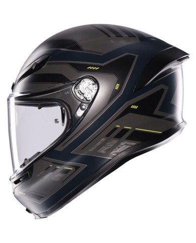 CASCO AGV K6 S ENHANCE MATT GREY/YELLOW FLUO