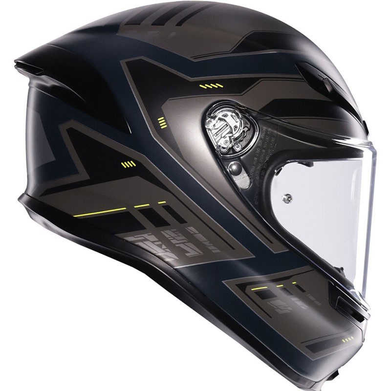 CASCO AGV K6 S ENHANCE MATT GREY/YELLOW FLUO