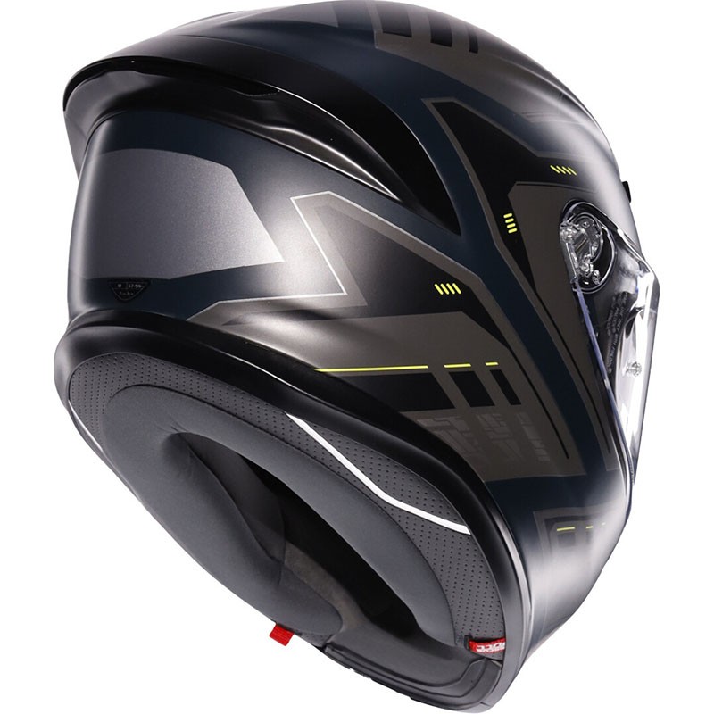 CASCO AGV K6 S ENHANCE MATT GREY/YELLOW FLUO
