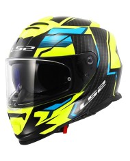 CASCO LS2 STORM II TRACKER NEGRO/AMARILLO FLUOR