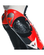MONO DAINESE MUGELLO 3 D-AIR PERFORADO BLACK/FLUO-RED/WHITE
