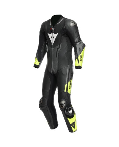 MONO DAINESE MISANO 3 D-AIR PERFORADO BLACK/ANTHRACITE/FLUO YELLOW