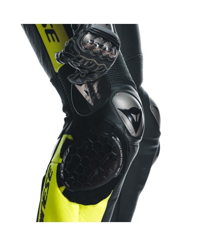 MONO DAINESE MISANO 3 D-AIR PERFORADO BLACK/ANTHRACITE/FLUO YELLOW