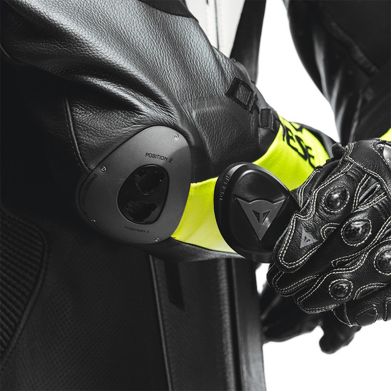 MONO DAINESE MISANO 3 D-AIR PERFORADO BLACK/ANTHRACITE/FLUO YELLOW