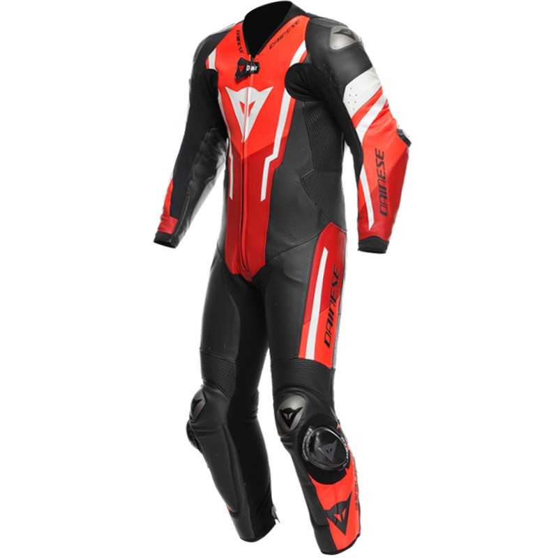 MONO DAINESE MISANO 3 D-AIR PERFORADO BLACK/RED/FLUO RED