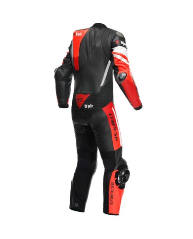 MONO DAINESE MISANO 3 D-AIR PERFORADO BLACK/RED/FLUO RED