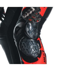 MONO DAINESE MISANO 3 D-AIR PERFORADO BLACK/RED/FLUO RED