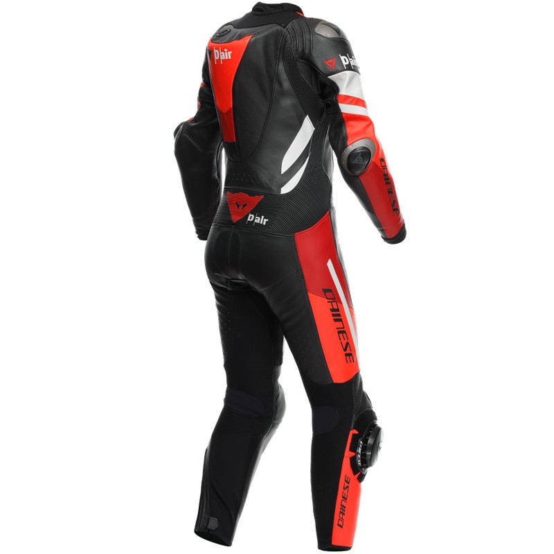 MONO DAINESE MISANO 3 D-AIR PERFORADO LADY BLACK/RED/FLUO RED
