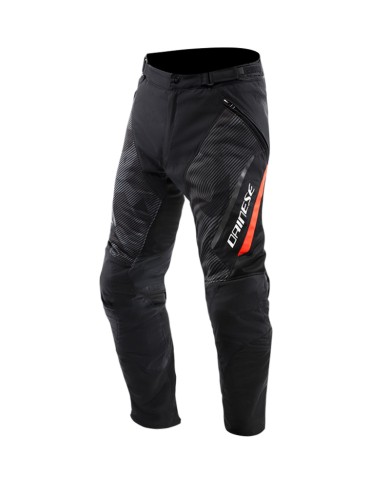 PANTALONES DAINESE DRAKE 2 SUPER AIR TEX BLACK/ANTHRACITE/RED FLUO