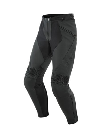 PANTALONES DAINESE PONY 3 PIEL PERFORADOS BLACK-MATT