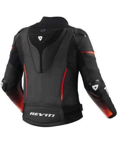 CHAQUETA REVIT XENA 4 PRO LADY BLACK/FLUO RED