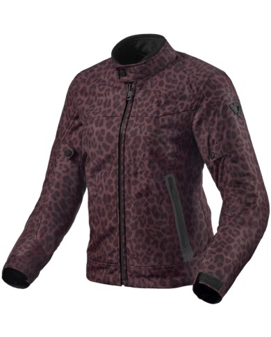 CHAQUETA REVIT SHADE H2O LADY LEOPARD RED