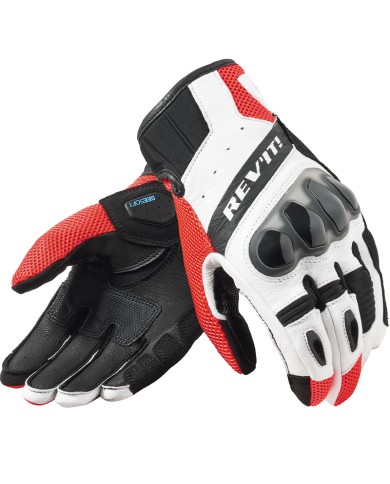 GUANTES REVIT RITMO BLACK/RED FLUO