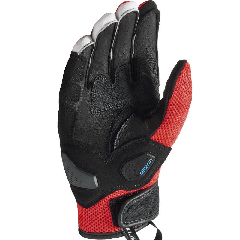 GUANTES REVIT RITMO BLACK/RED FLUO