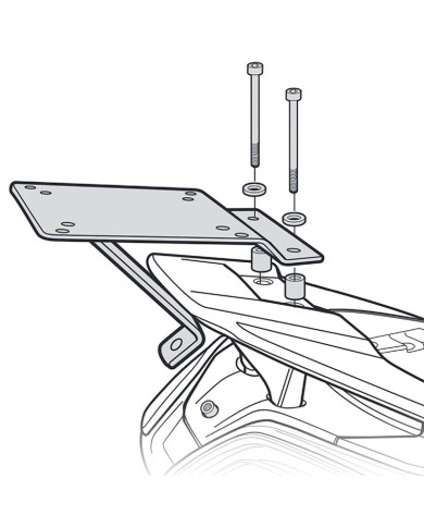 KIT DE FIJACIÓN POSTERIOR SHAD K0DW15ST SUPERDINK/DOWNTOWN 125I-300I-350I