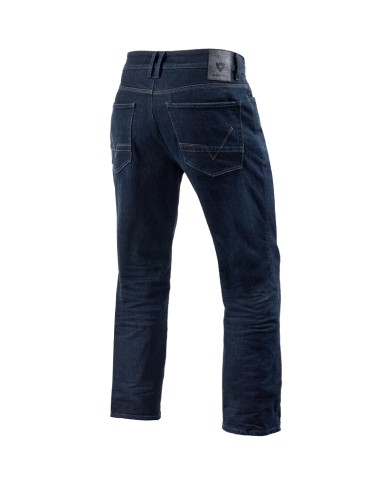 PANTALONES VAQUEROS REVIT LOMBARD 3 RF AZUL OSCURO GASTADO