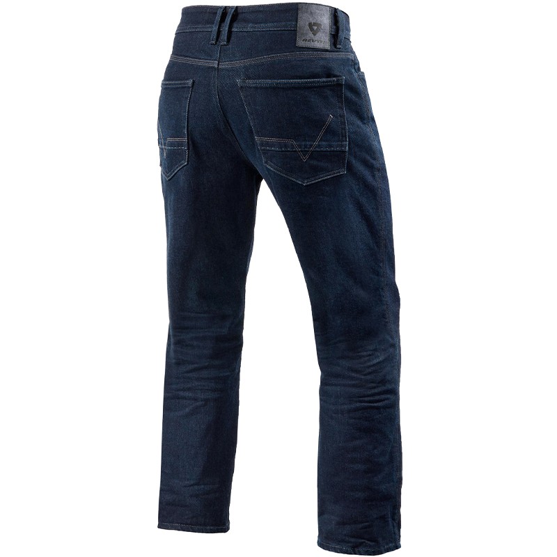 PANTALONES VAQUEROS REVIT LOMBARD 3 RF AZUL OSCURO GASTADO