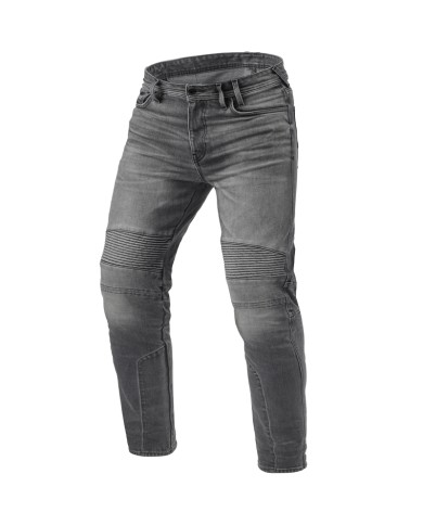 PANTALONES VAQUEROS REVIT MOTO 2 TF GRIS MEDIO GASTADO