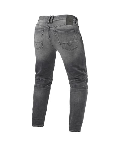 PANTALONES VAQUEROS REVIT MOTO 2 TF GRIS MEDIO GASTADO