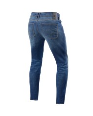 PANTALONES VAQUEROS REVIT CARLIN SK AZUL MEDIO GASTADO