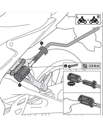 PACK SW-MOTECH DE ALFORJAS Y SEPARADORES PRO BLAZE YAMAHA BC.HTA.06.740.31800