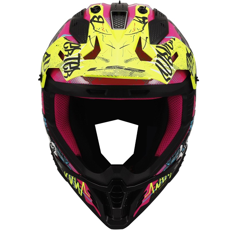 CASCO LS2 FAST II GORILLA PURPLE/YELLOW FLUO