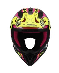 CASCO LS2 FAST II GORILLA PURPLE/YELLOW FLUO