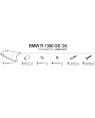 KIT DE FIJACIÓN POSTERIOR SHAD W0RS14ST BMW R 1300 GS