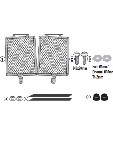 PROTECTOR DE RADIADOR GIVI PR5143 BMW R 1300 GS