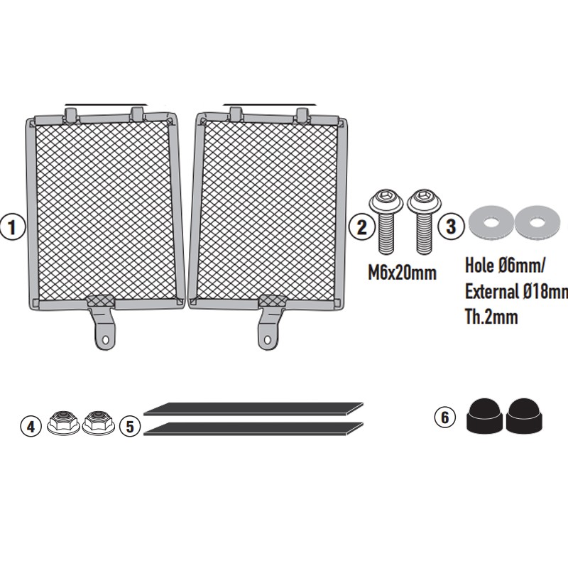 PROTECTOR DE RADIADOR GIVI PR5143 BMW R 1300 GS
