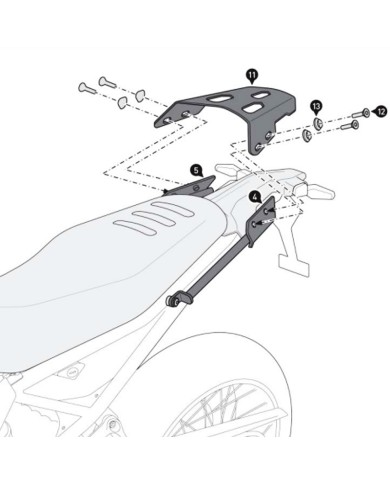 PACK SW-MOTECH BAUL 38L + HERRAJES + BOLSA BMW GPT.07.602.70000/B