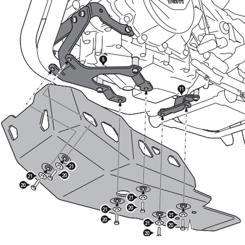 CUBRECARTER SW-MOTECH ENGINE GUARD BMW MSS.07.897.10003/B