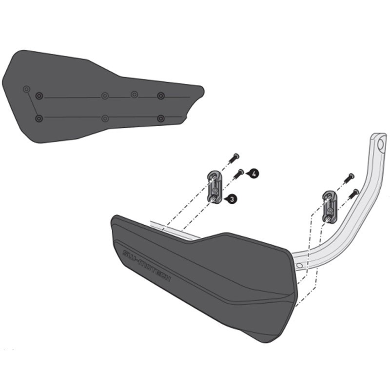 KIT DE PROTECTORES DE MANOS SW-MOTECH SPORT YAMAHA HDG.00.220.23200/B