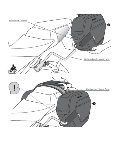 PACK SW-MOTECH DE ALFORJAS Y SEPARADORES PRO BLAZE HONDA BC.HTA.01.740.35900