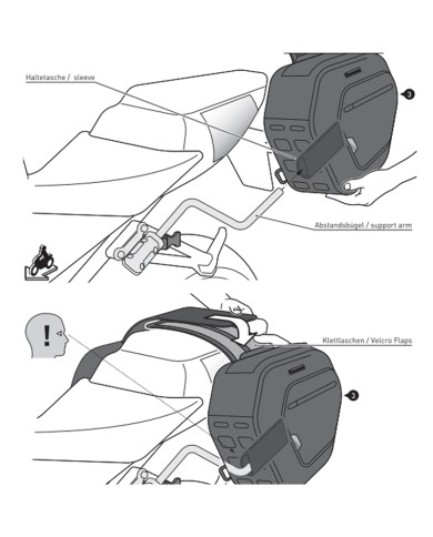 PACK SW-MOTECH DE ALFORJAS Y SEPARADORES PRO BLAZE H BMW BC.HTA.07.740.36100