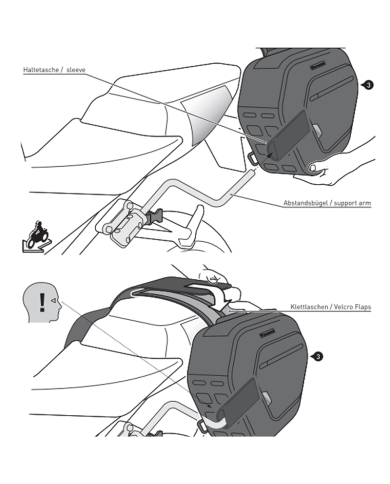 PACK SW-MOTECH DE ALFORJAS Y SEPARADORES PRO BLAZE YAMAHA BC.HTA.06.740.32000