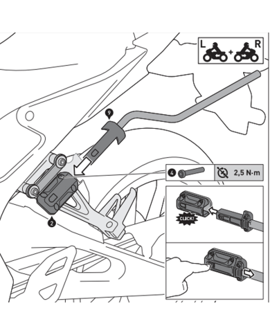 PACK SW-MOTECH DE ALFORJAS Y SEPARADORES PRO BLAZE H TRIUMPH BC.HTA.11.740.30700