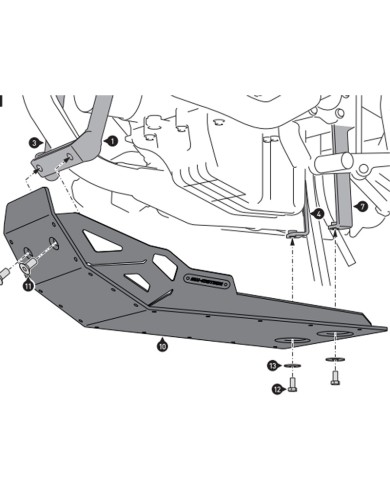 CUBRECARTER SW-MOTECH ENGINE GUARD HONDA MSS.01.919.10000