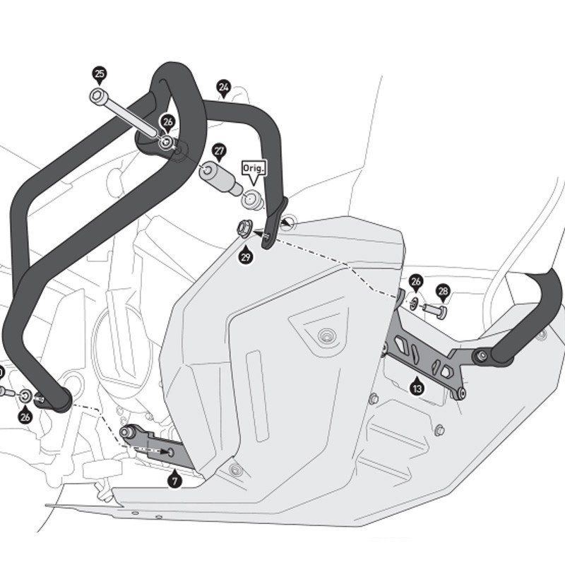 DEFENSAS DE MOTOR SW-MOTECH CRASH BAR KTM SBL.04.918.10100/EB
