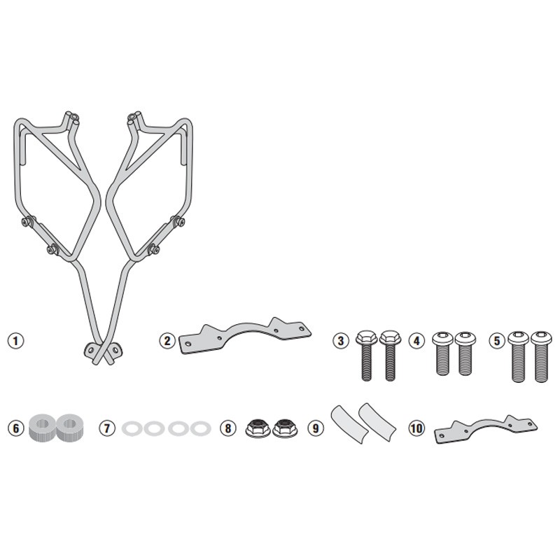 KIT DE FIJACION ALFORJAS GIVI TMT2126 YAMAHA XSR700