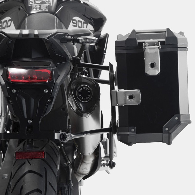 PACK MALETAS LATERALES + ESCAPE AKRAPOVIC + SOPORTES SW-MOTECH KFT.11.953.72002/B