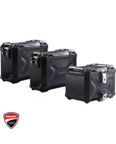 PACK MALETAS LATERALES + BAUL + BOLSAS + SOPORTES SW-MOTECH DUCATI ADV.22.995.75000/B