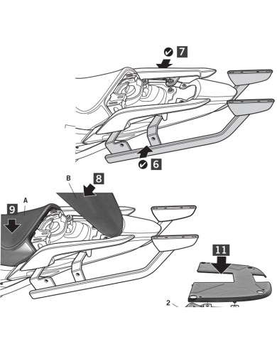 KIT DE FIJACIÓN POSTERIOR SHAD H0NT74ST HONDA NC700/750
