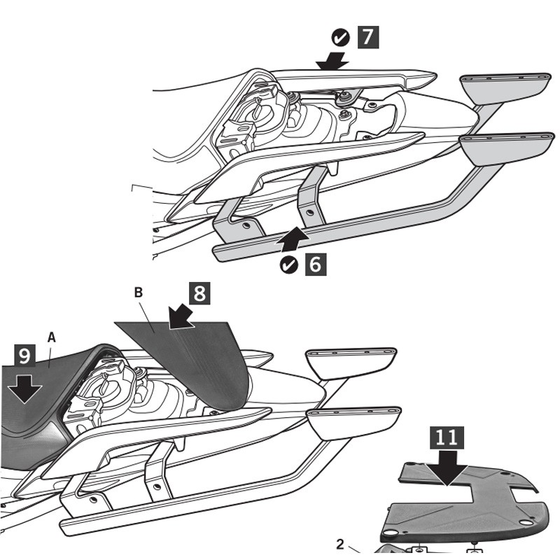 KIT DE FIJACIÓN POSTERIOR SHAD H0NT74ST HONDA NC700/750