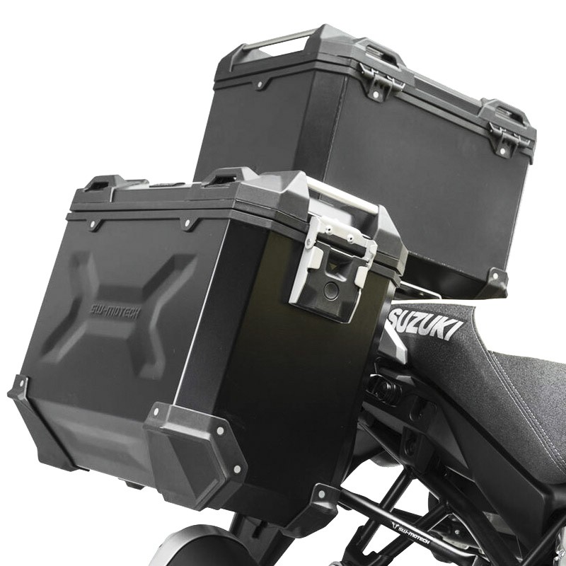 PACK MALETAS LATERALES + BAUL + BOLSAS + SOPORTES SW-MOTECH SUZUKI ADV.05.876.75001/B