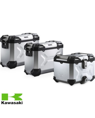 PACK MALETAS LATERALES + BAUL + BOLSAS + SOPORTES SW-MOTECH KAWASAKI ADV.08.922.75001/S