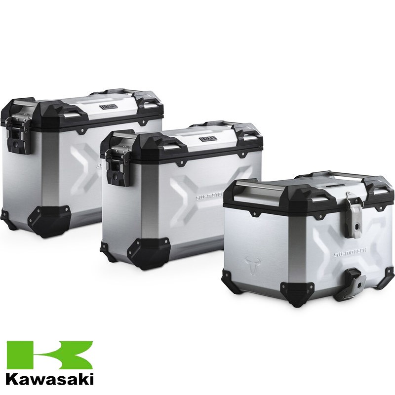 PACK MALETAS LATERALES + BAUL + BOLSAS + SOPORTES SW-MOTECH KAWASAKI ADV.08.922.75001/S