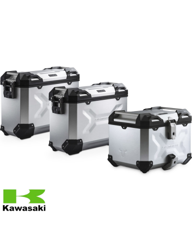 PACK MALETAS LATERALES + BAUL + BOLSAS + SOPORTES SW-MOTECH KAWASAKI ADV.08.990.75000/S